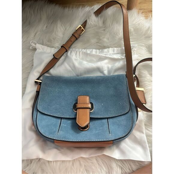 Michael Kors ROMY SUEDE MEDIUM MESSENGER crossbody - Picture 1 of 10